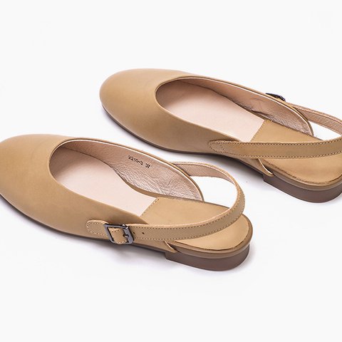 レディースシューズ　本革レザー　靴　手作り　ハンドメイド　天然ゴム 　サンダル　履きやすい　柔らかい　ベッジュ色　SH96　