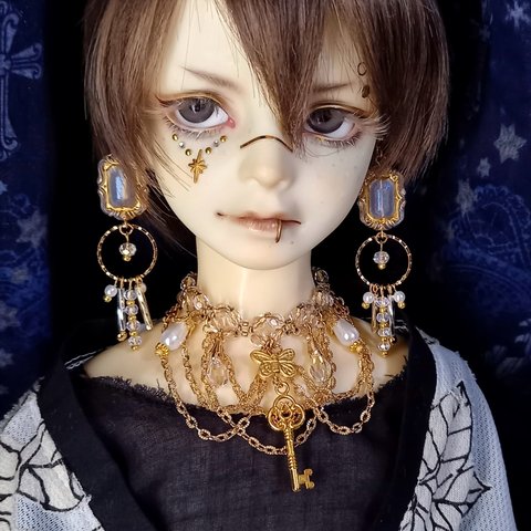 ■ チョーカー Gold Chandelier■ SDGr～70cm級ドール Boyドールサイズ