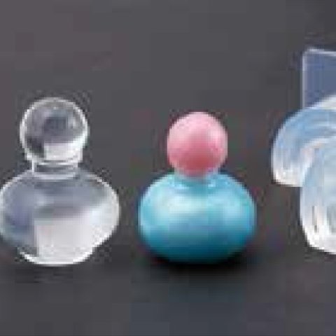 (ka127) シリコンモールド　クレイジュエリー　香水瓶　キュート　パフューム　立体型　レジン　粘土 [ka127] 