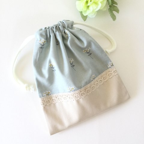 ♪New♪♡Lace flower～mini flower ～★給食袋～デコレクションズ～