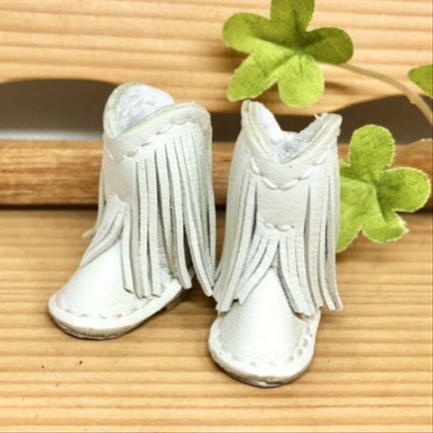 森き　フリンジウエスタンブーツ　　　miniature boots.