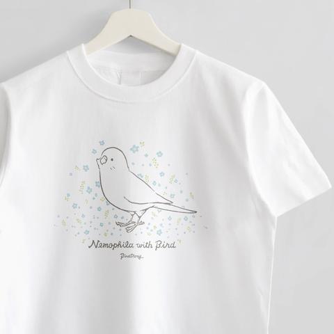 Tシャツ（Nemophila with Bird）
