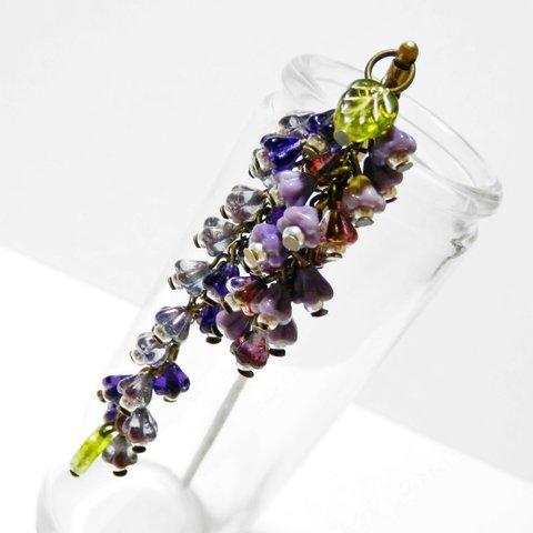 咲き誇る花のかんざし・紫系