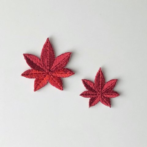 紅葉セット 刺繍シール ワッペン