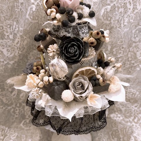 shabby chicウェディングケーキデコレーションアレンジ🧁🎂