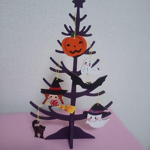 ハロウィーン 置き飾り ハンドメイド トールペイント