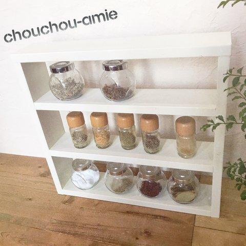 spice rack ・display rack W44 H42 ＊スパイスラック