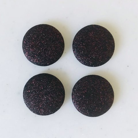 Glitter Dark Red 25mm Cabochons