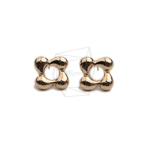 ERG-2289-G【2個入り】スクエアピアス,Square Post Earring/14.8mm X 14.8mm