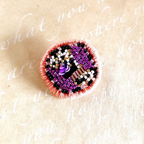 ＊Kira Kira＊ビーズ刺繍ブローチ