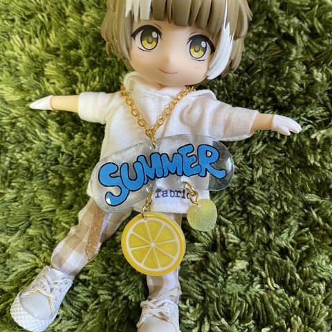 ドール用『SUMMER‼︎』バッグ　オビツ11ねんどろいどアンティーユなど