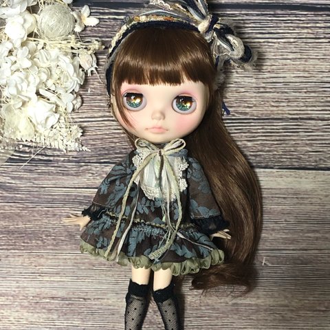 1490 チョコミント ワンピース　Blythe ブライス アウトフィット