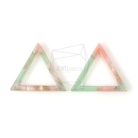 BSC-401-G【2個入り】セルロイドトライアングルチャーム,celluloid triangle pendant