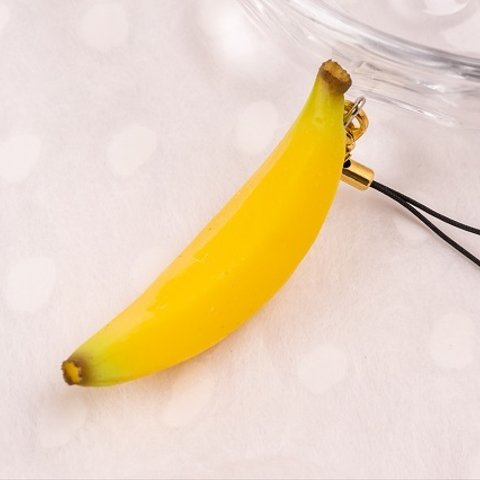 食品サンプル　ストラップ　バナナ　フルーツ　