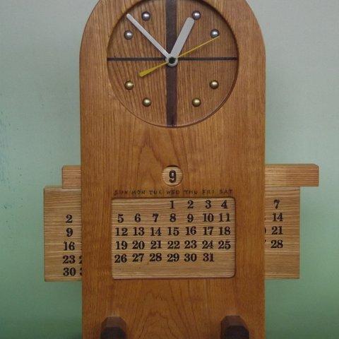 品番C－００４カレンダー付き置き時計　Aタイプ