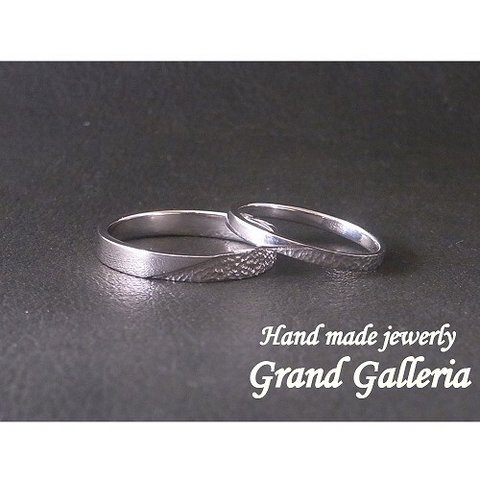 pt900 プラチナ900 平打ち マリッジリング 結婚指輪 Grand Galleria