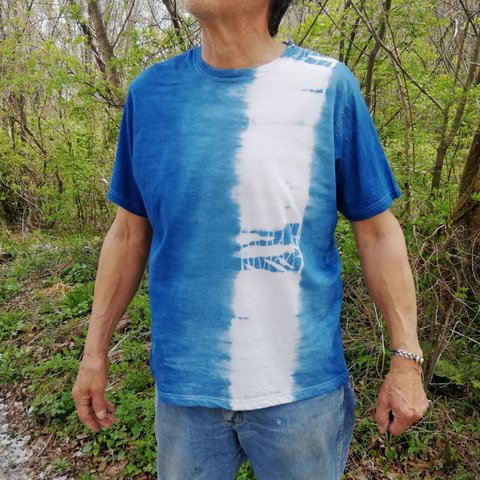 【天然藍染】TシャツLサイズ