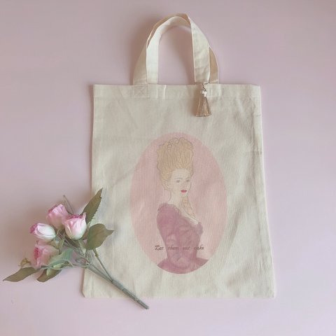 「let them eat cake」mini tote