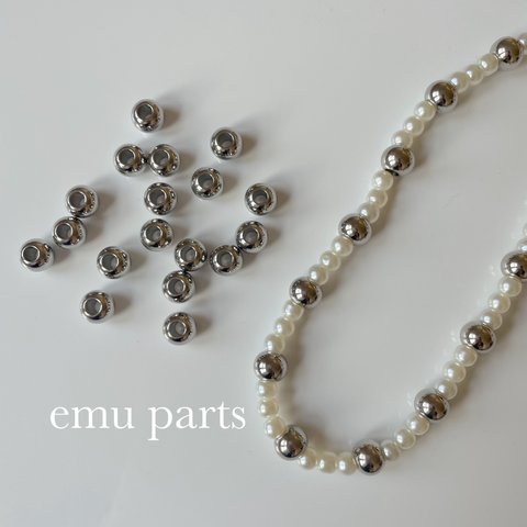 stainless beads8ミリ18p