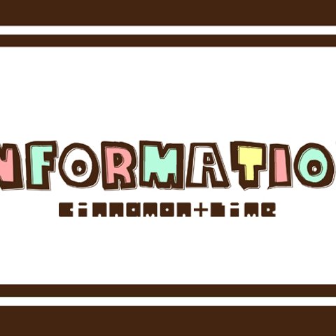 INFORMATION✿11/8更新