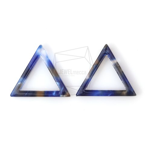 BSC-394-G【2個入り】セルロイドトライアングルチャーム,celluloid triangle pendant
