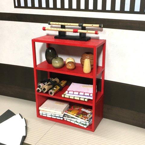 古書棚　壱型（1/12）ミニチュア家具