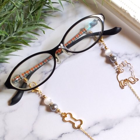 フレンチブルドッグ🐾マスク＆メガネチェーン👓