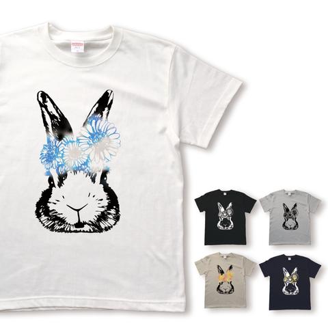 ガーベラウサギのTシャツ