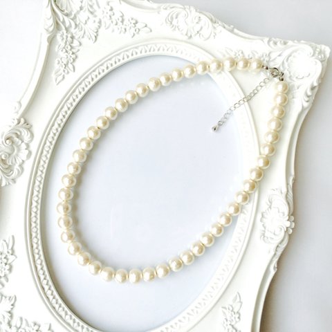 ロングセラー♡cotton pearl necklace