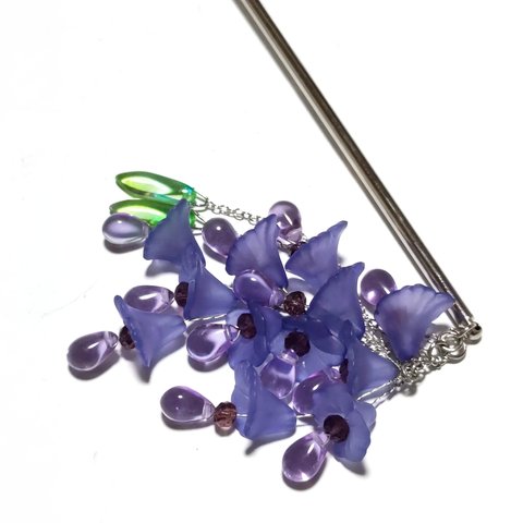 青紫の花束 簪