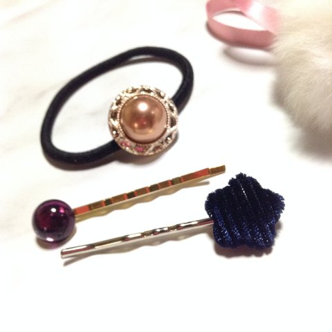 いくつあってもうれしい…♡ ヘアーアクセサリー3点セット