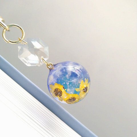 青空と向日葵_キーホルダー(key chain)