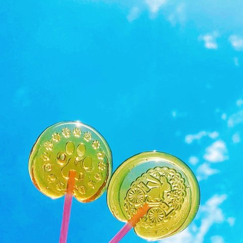 ロリポップ透明封蝋/シーリングスタンプsealing wax「5枚1セット」　手紙/招待状/年賀状/贈り物/手帳デコ