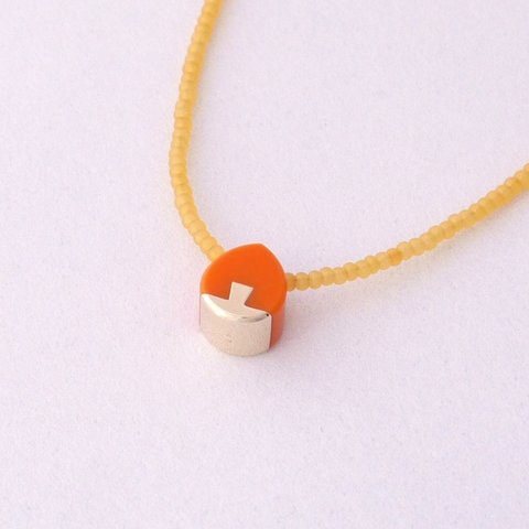 ネックレス　Drop　mini　　　Orange S02 