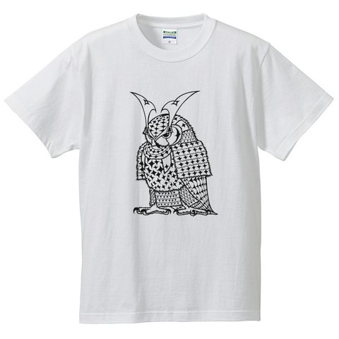 フクロウＴシャツ『SYOGUN』【白】