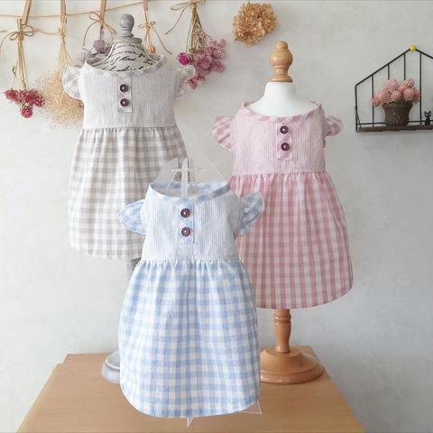 📍セール　夏服　ベージュナチュラルワンピース　前開き　　肩フリル   ✂️オーダー制作です。