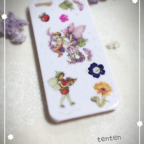 お花と妖精のiPhone5/5sケース