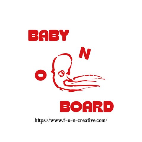 全10色 ステッカー タコ BABY ON BOARD