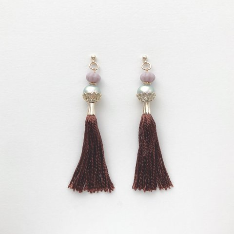 EARRING: 「Kuriume」栗梅 Vine