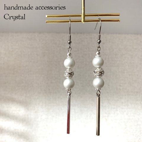 【サージカルステンレス316L】ハンドメイドピアス/No.025/シンプルピアス