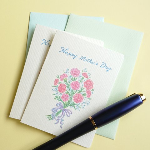 母の日 ミニメッセージカード「花束」 ２枚入