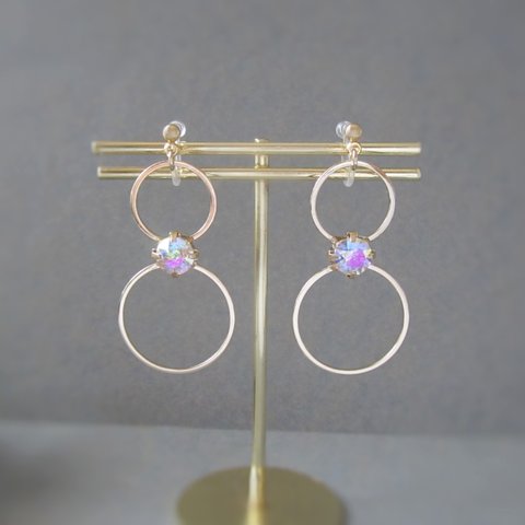 Bijou×hoop earring／pierce*4336*