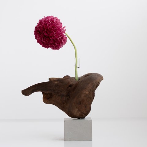 世界にたったひとつあなただけの流木一輪挿し | driftwood flowervase | unknown no.1