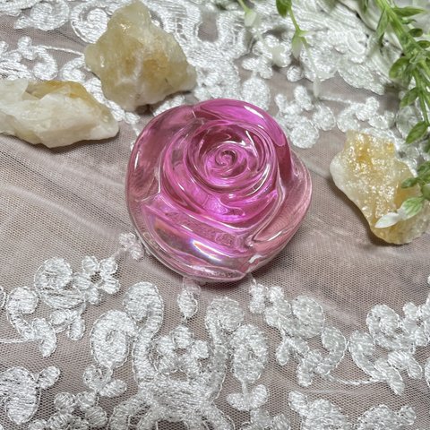 薔薇のオブジェ pink