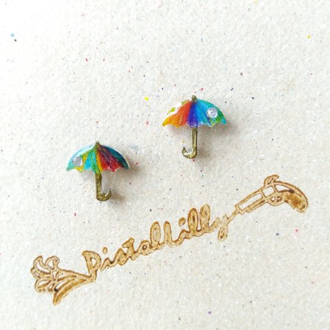 No.4333 送料込♥雨傘のピアス