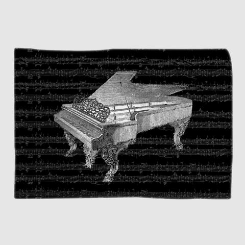 ピアノのブランケット/黒