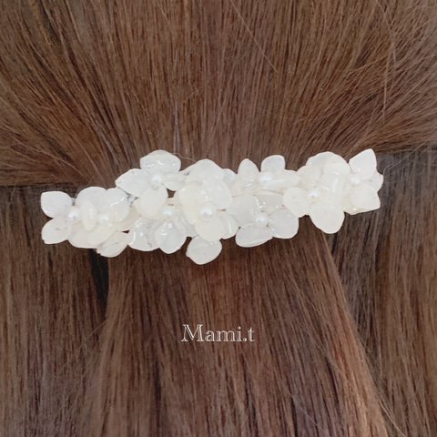 《Ｍami.ｔ》紫陽花のバレッタ