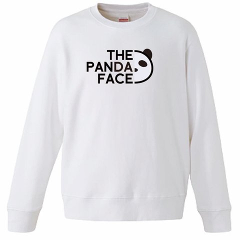 【送料無料】【新品】THE PANDA FACE パンダフェイス トレーナー スウェット パロディ おもしろ 白 メンズ  プレゼント