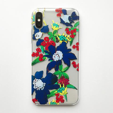 【iPhone各種】Flower-clear（透明ケース）