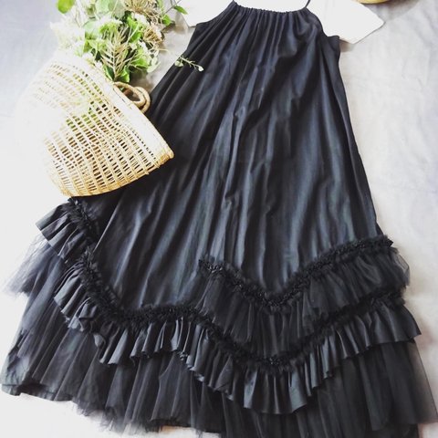 キャミソールサマードレス・ブラック